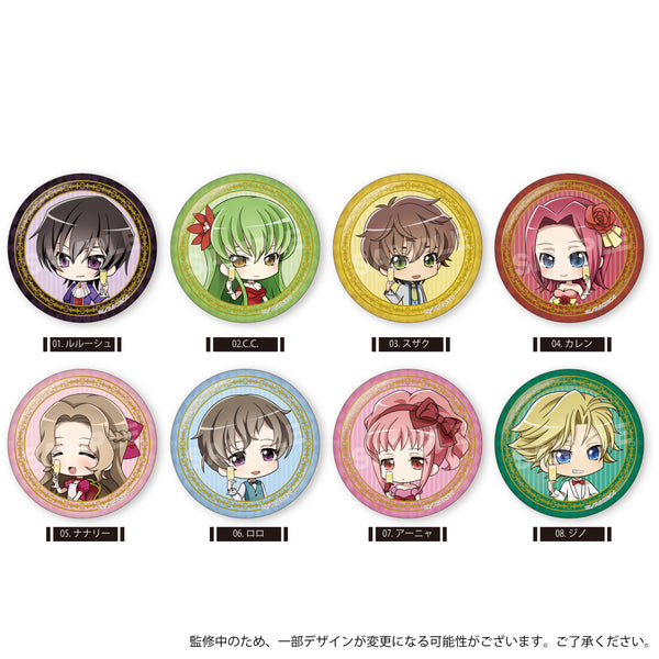 『コードギアス 反逆のルルーシュ』メタリック缶バッジ/01 第1弾(全8種)【BOX】【202510再販】